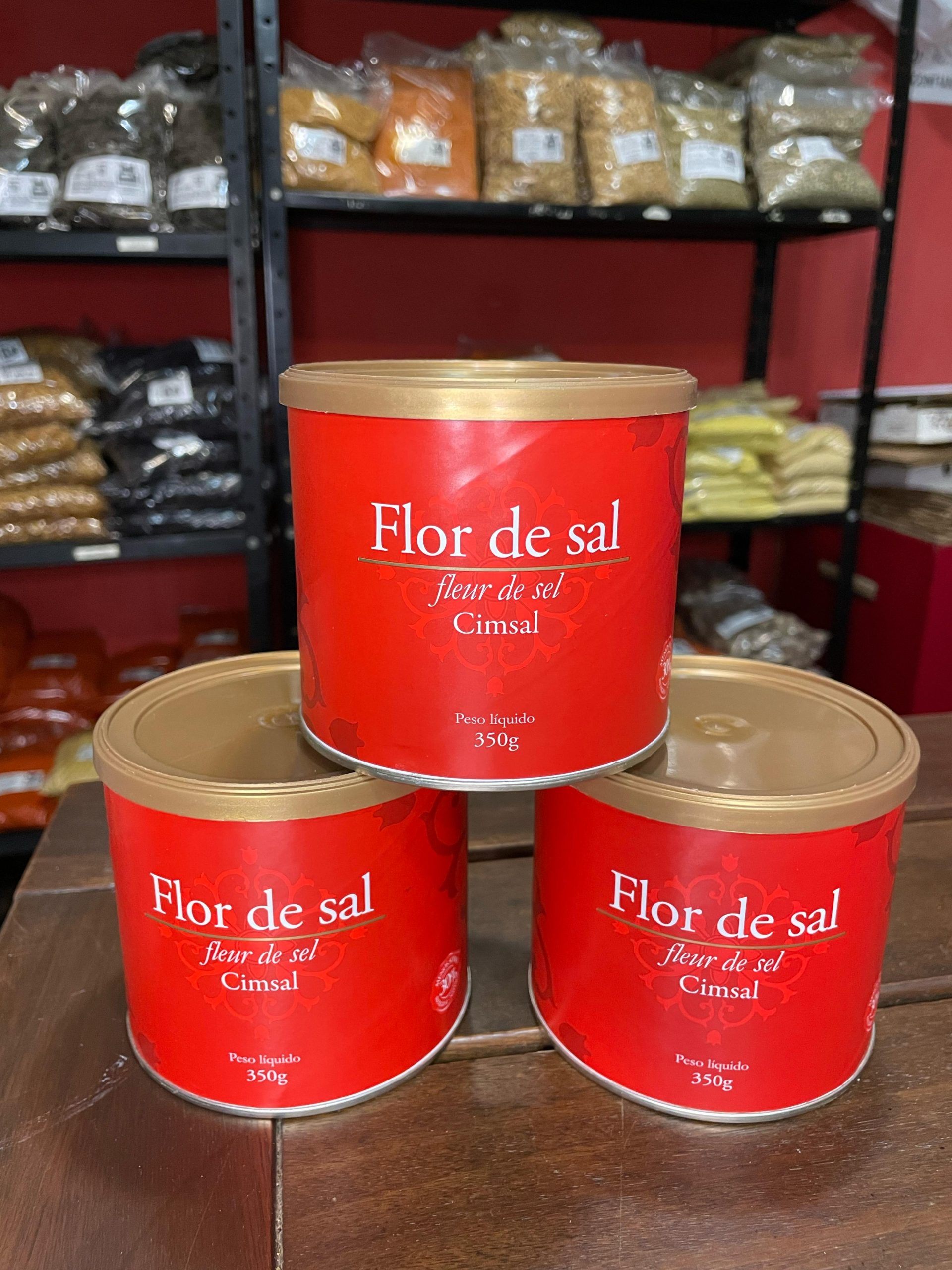 Flor De Sal Cimsal Lata 350g Essência Da Elegância Culinária